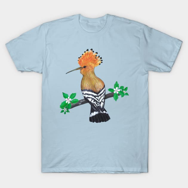 Hoopoe bird T-Shirt by Bwiselizzy